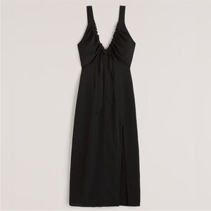 NWT Abercrombie Cinched Neck Slip Midi Dress. Small